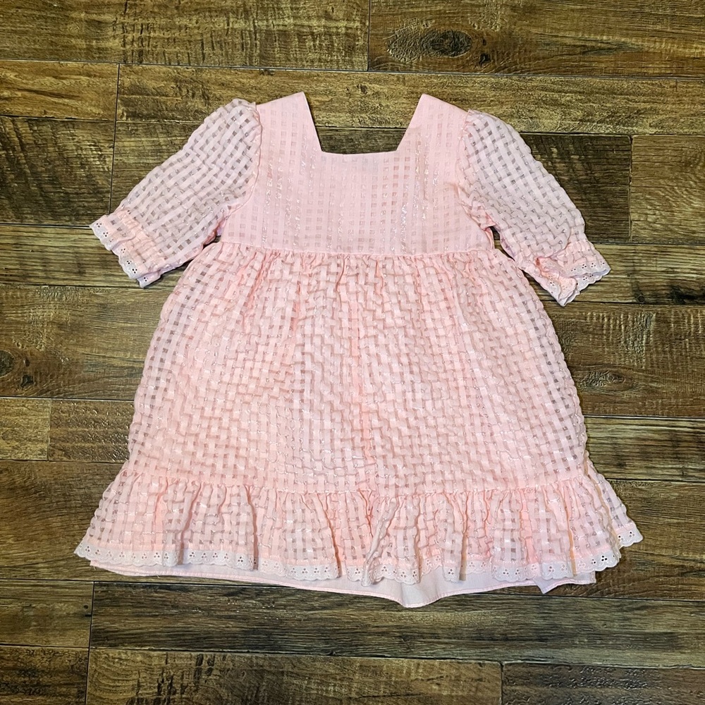 Wonder Nation Pink Textured Kids Dress